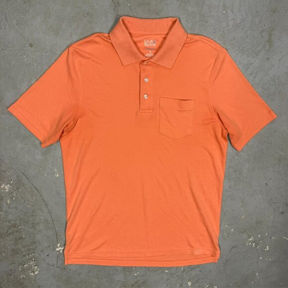 Croft & Barrow Extra Soft Polo Shirt Stretch Short Sleeve Orange Medium - Picture 2 of 7